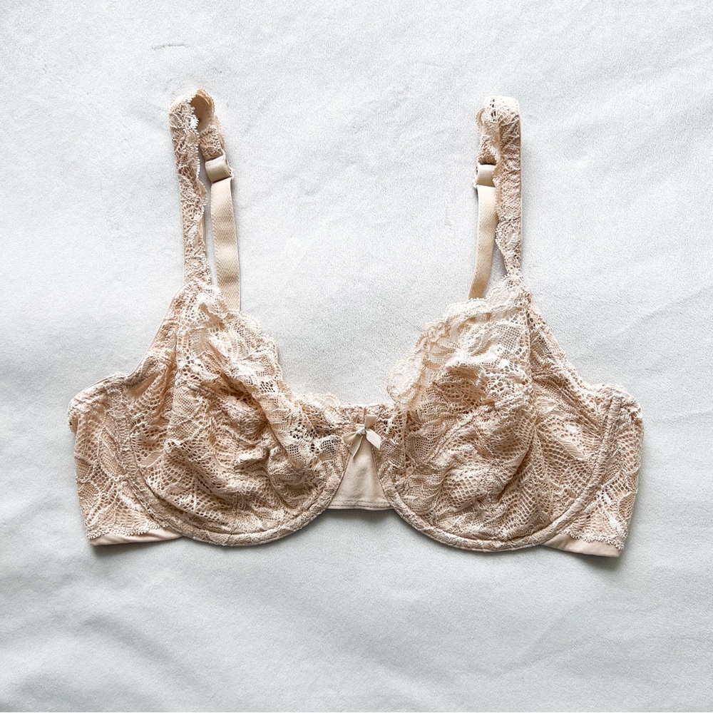 Bali Cream Lace Underwire Bra 40C